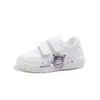 Tenis de Dibujos Animados para Niños y Niñas 2026 Primavera y Otoño Nuevos Zapatos Deportivos Casuales para el Campus de Suela Suave Zapatos Blancos