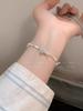 Pulsera Hueso de Serpiente Minimalista Plata Lazo Hueso de Serpiente Pulsera de Temperamento de Lujo Ligero Nicho de Alta Gama Accesorios para Novia Estudiante