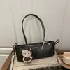 Bolso de Mano de Alta Gama de Nicho para Mujer, Bolso Bowling, Nuevo Bolso Retro de Gran Capacidad para Viajes Diarios, Cuero Encapsulado en Aceite, Tendencia Transfronteriza