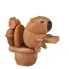 Capibara Inodoro Madera Maciza Tallado Magnético Lindo Creativo Juguete Descompresión Haya iPad Muebles del Hogar Venta al por Mayor