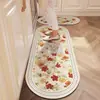 Alfombrilla de Piso de Tierra de Diatomeas Estilo Americano de Gama Alta Retro para Cocina, Alfombrilla Antideslizante Absorbente de Agua de Secado Rápido para el Hogar, Alfombra Resistente al Desgaste y a la Suciedad
