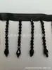 Renda de borla de cristal de vidro artesanal por atacado para roupas, vestidos de noiva, fantasias de dança, acessórios de chapéus étnicos da moda