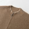 Eer Dos Fábrica de Origem 100% Caxemira Pura Espessado Suéter Masculino com Gola Vertical Jaqueta com Zíper Cardigã Top