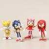 4 Figuras de Nick Animación Periférico Dibujos Animados Amy Tails Nuckles Muñecas Juguetes Adornos