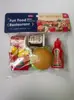 Brinquedos de Faz de Conta de Mini Hambúrguer Transfronteiriços para Crianças, Incluindo Pizza, Cachorros-Quentes, Batatas Fritas e Refrigerante, Brinquedos Populares de Simulação Realista