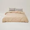 Grado A Madre y Bebé 100S Algodón Satén de Fibra Larga Color Sólido Funda de Edredón Individual Lujo Ligero Hogar Ropa de Cama de Algodón Funda de Edredón 3