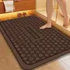 Tapete absorvente macio de terra de diatomáceas de luxo leve, tapete de chão antiderrapante para banheiro, capacho antiderrapante para a entrada do banheiro e tapete para vaso sanitário
