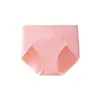 Ropa interior de mujer de tiro alto, algodón puro, antibacteriana, simple, amigable con la piel, sin costuras, control de abdomen, levanta glúteos, corte alto, algodón clase A, bragas para mujer