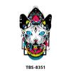 Tbs Adesivos de Tatuagem Coloridos Transfronteiriços Florais para Braço Preto e Branco Animal Colorido Adesivos de Tatuagem Floral para Homens e Mulheres Adesivos de Tatuagem para Meio Braço