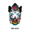 Tbs Cross-Border se especializa en Pegatinas de Tatuaje de Animales en Blanco y Negro y Florales Coloridos para Medio Brazo, Unisex, Estilo Europeo y Americano