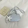 Bolsa Boston minimalista estilo coreano, nova bolsa transversal casual primavera-verão 2026, bolsa de ombro texturizada fashion para mulheres