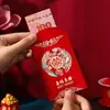 2026 Nuevos Estilos de Sobres Rojos para Boda, Diseño Creativo Personalizado para Boda con Estampado Dorado para Bloquear la Puerta
