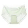 Novedad Primavera/Verano 2026 Ropa Interior de Hilo de Hielo Fina Sin Costuras Tallas Grandes para Mujeres Tallas Grandes, Transpirable, Sensación de Piel Desnuda, Calzones de Triángulo Antibacterianos