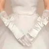 Guantes largos de encaje calado para boda, guantes de etiqueta, guantes de novia, guantes de boda para banquete, venta directa de fábrica