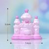 Fábrica direta conto de fadas castelo micro paisagem desktop bolo decoração acessórios sonho lua castelo resina ornamentos