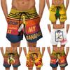 Pantalones de playa para hombre 2022 divertidos con estampado 3D de cabeza de pavo bañadores pantalones de playa plátano parodia pantalones cortos europeos y americanos