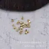 DIY latão 24K retenção de cor pequenas contas de arroz frisado colar brincos garfo de cabelo cocar hairpin material artesanal B749