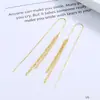 Pendientes brillantes para mujer, sencillos, de plata de ley 925, con borlas largas de gypsophila, accesorios coreanos de alta gama.