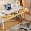 Placa de extensão de mesa para sala de jogos, mesa de computador com prateleira de armazenamento estendida e alargada, suporte para teclado e mouse, suporte para laptop