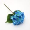Buquê de flores de simulação azul, material de seda, flor falsa de plástico, decoração de sala de estar, decoração de mesa, casamento, arte de flores vermelhas