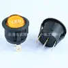 Interruptor de balancim redondo iluminado KCD1 com tampa transparente para recorte de 20 mm 250V 12V 24V interruptor de 3 pinos 2 posições