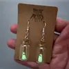 Novos Produtos Transfronteiriços Adotam um Cinto de Pescoço Fantasma Garrafa Halloween Colar de Fantasma Luminoso Brincos