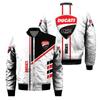 Exportación Europea y Americana de Invierno 2024 Nueva Chaqueta Casual de Uniforme de Béisbol para Hombre Chaqueta Casual Estampada con Logo de Coche Digital 3D