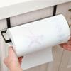 Toallero de papel para cocina de hierro forjado, creativo, para almacenamiento, con película de conservación, antiperforaciones, antirrobo