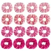 Scrunchies de tecido acetinado de 40 cores, transfronteiriços europeus e americanos, elásticos de cabelo Amazon, faixas elásticas, acessórios de cabelo da moda