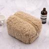 Nueva moda transfronteriza ins popular estilo japonés fresco bolsa de almacenamiento de lana de cordero bolsa de cosméticos bolsa con cremallera bolsa de almacenamiento