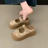 Pantuflas Birkenstock Retro Bordadas de Suela Gruesa para Mujer, Nuevas Zapatillas de Media Pantufla Cerradas Estilo Mary Jane de Moda Veraniega
