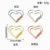 Clipes de papel dourados em formato de coração personalizados para atacado, clipes de papel coloridos em formato de gota d'água tipo macaron, clipes de papel de metal para papelaria de escritório