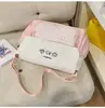 Nueva Bolsa de Tutoría a Cuadros de Gatito Fresca, Dulce y Linda de Aspecto Elevado para Estudiantes de Secundaria, Bolso Cruzado Ligero para Viajes