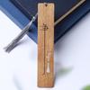 Set de Marcapáginas Zen de Iluminación Silenciosa, Marcapáginas Clásicos Grabados en Madera de Nanmu de Seda Dorada, Regalo de Graduación, Regalo del Día del Maestro