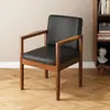 Silla de Comedor Nórdica de Madera Maciza, Silla para Estudio y Ocio, Silla de Té Estilo Italiano, Silla para Computadora en Casa, Silla para Sala de Estudio Oficina Reuniones, Silla de Erudito