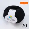 Hilo de Algodón Puro Hilo de Lana Amigable para Bebés para Gorros, Bufandas y Muñecas Hechas a Mano de Bricolaje