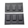 Accesorios de Hardware Concha de Burbuja Blíster Plegada a la Mitad Tarjeta Triple Caja de Embalaje de Plástico Papelería para Aprender Embalaje de Concha de Burbuja Plegada