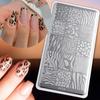 Dibujo Animado Kt Cat Arte de Uñas Impresión Plantilla de Arte de Uñas para Principiantes Anime Mickey Mouse Sello Impresión Placa de Acero