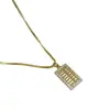 Collar Cuadrado Geométrico de Moda para Mujer, Versátil, Sencillo, Único, Lujo Ligero, Cadena para Clavícula de Gama Alta, Accesorio Exquisito