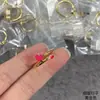 Anillo de Diamantes Nuevo Estilo con Forma de Uña para Mujer, Chapado en Oro Amarillo Rosa de 18 Quilates, Fila Completa de Diamantes, Apilable, Anillo de Lujo de Alta Gama