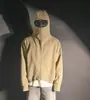 Sudadera con Capucha Creativa y de Moda Estilo Americano con Decoración de Parches, Mangas Largas de Retazos, Corte Holgado, Estilo Urbano Deportivo, Sudadera Cortavientos