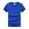 Camiseta Lisa de Manga Corta con Cuello Redondo de Algodón Pesado Personalizable DIY Camiseta Lisa Ropa de Trabajo para Imprimir logo