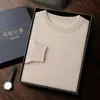 2026 Novo Suéter Masculino de Gola Redonda para Outono e Inverno Camisa Casual de Cashmere Camada Base