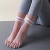 Calcetines de Yoga para Mujer hasta Media Pantorrilla de Cinco Dedos con Pegamento Antideslizante Deportes Fitness Pilates Calcetines de Punta Dividida Venta al por Mayor Transfronteriza