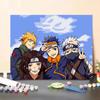 Crayon Shin-Chan Pintura a Óleo Digital DIY Descompressão Coloração Pintura Pendurada Feita à Mão Desenho Animado Infantil Dropshipping