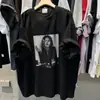 Camiseta informal de manga corta con estampado de seda de leche, estilo callejero, unisex, superventas de verano, corte holgado, adelgazante, versátil