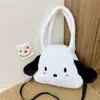 Estilo Coreano Super Fofo Filhote Fofo Bolsa de Ombro Grande Capacidade Menina Doce Estudante Desenho Animado Casual Mochila de Uso Duplo