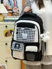Mochila Linda Estilo Universitario Coreano para Niñas, Dulce y de Nicho, Mochila Escolar para Estudiantes de Gran Capacidad, Ligera y Repelente al Agua