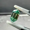 Moissanita de Alta Qualidade com Facetas Coloridas Hexagonais de Formato Especial, Disponível em Vários Tamanhos, Pedras Soltas de Moissanita