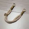 Estilo INS combinação de cores cordão de pelúcia capa de celular com cordão portátil peludo anti-perda curto portátil para pulso chave do carro fecho de bolsa